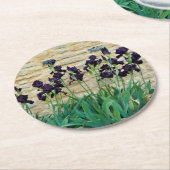 Dessous-de-verre Rond En Papier Iris à poils (Incliné)