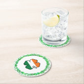 Dessous-de-verre Rond En Papier Irlande Saint Patrick's Day (En situation)