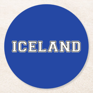 Dessous-de-verre Rond En Papier Islande