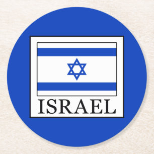 Dessous-de-verre Rond En Papier Israël