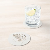 Dessous-de-verre Rond En Papier Ivoirienne (En situation)