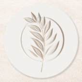 Dessous-de-verre Rond En Papier Ivoirienne (Devant)