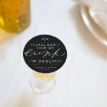 Dessous-de-verre Rond En Papier Je danse Mariage Réception Boisson Dessous de verr<br><div class="desc">Nous ajoutons toujours de nouveaux designs chaque jour !</div>