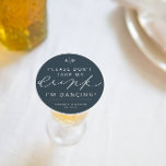 Dessous-de-verre Rond En Papier Je danse Mariage Réception Boisson Dessous de verr<br><div class="desc">Nous ajoutons toujours de nouveaux designs chaque jour !</div>