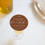 Dessous-de-verre Rond En Papier Je danse Mariage Réception Boisson Dessous de verr<br><div class="desc">Nous ajoutons toujours de nouveaux designs chaque jour !</div>