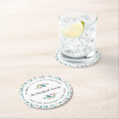 Dessous-de-verre Rond En Papier Je vous souhaite un saint Noël (En situation)