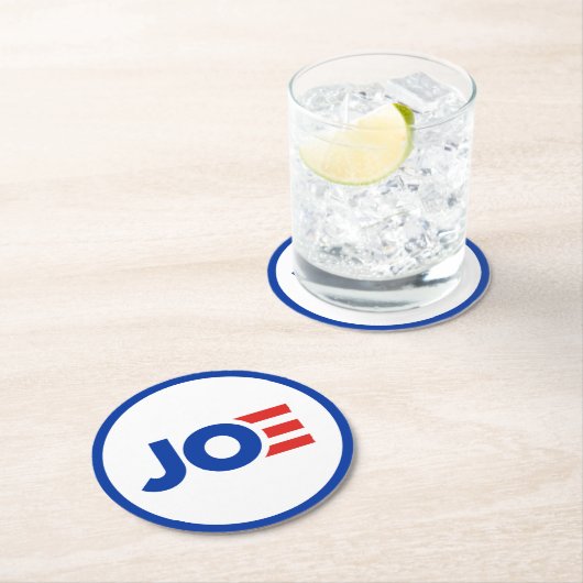 Dessous-de-verre Rond En Papier Joe Biden (En situation)