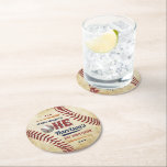 Dessous-de-verre Rond En Papier Jouets de baseball vintages 1er anniversaire<br><div class="desc">Célébrez en style avec ce dessous de verre de 1er anniversaire amusant et très tendance. Ce design est facile à personnaliser avec votre libellé d'événement spécial et vos invités seront ravis quand ils verront ce fabuleux dessous de verre. Des éléments de partie correspondants se trouvent dans la collection.</div>