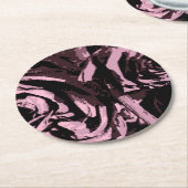 Dessous-de-verre Rond En Papier Juste quelques Roses (Incliné)