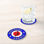 Dessous-de-verre Rond En Papier Karaté de Shotokan (En situation)