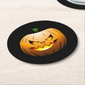 Dessous-de-verre Rond En Papier Kine de Halloween (Incliné)
