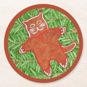 Dessous-de-verre Rond En Papier KITTY PÂTISSIERIE Dessous de verre en papier ronds