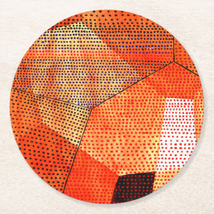 Dessous-de-verre Rond En Papier Klee - Modèle 106, Polyphonie en couleur