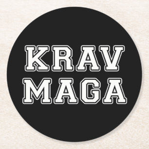 Dessous-de-verre Rond En Papier Krav Maga