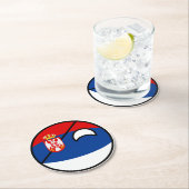 Dessous-de-verre Rond En Papier La campagne Geeky Serbie dans le Trending Trending (En situation)