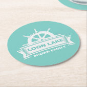 Dessous-de-verre Rond En Papier Lac Family (Incliné)