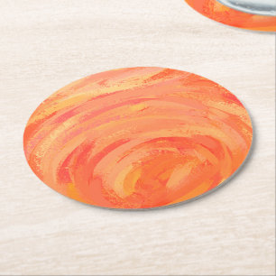 Dessous-de-verre Rond En Papier Lac Fire