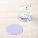 Dessous-de-verre Rond En Papier Lavande Purple Script Moderne Fille Monogramme Nom<br><div class="desc">Lavande Purple Simple Script Monogramme Nom Dessous de verre papier. Cela fait le cadeau parfait de remise de diplômes,  anniversaire,  mariage,  douche nuptiale,  anniversaire,  baby shower ou bachelorette pour quelqu'un qui aime le luxe glam et les styles chic.</div>