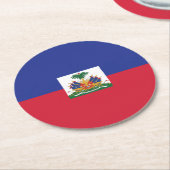 DESSOUS-DE-VERRE ROND EN PAPIER LE HAÏTI (Incliné)