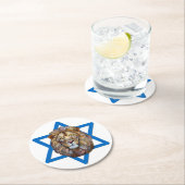 Dessous-de-verre Rond En Papier Le Lion De Juda (En situation)