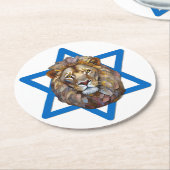 Dessous-de-verre Rond En Papier Le Lion De Juda (Incliné)