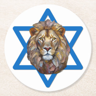 Dessous-de-verre Rond En Papier Le Lion De Juda