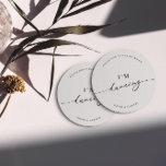 Dessous-de-verre Rond En Papier Le minimaliste blanc ne prend pas mon verre Je dan<br><div class="desc">Conçu pour coordonner avec pour la collection de Faire-part de mariage "Pure". Pour modifier les détails, cliquez sur "Détails". Pour déplacer le texte ou modifier la taille, la police ou la couleur, cliquez sur "Modifier à l'aide de l'outil de conception". Voir le lien de collection sur cette page pour voir...</div>
