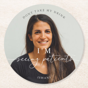 Dessous-de-verre Rond En Papier Le minimaliste photo ne prend pas mon verre