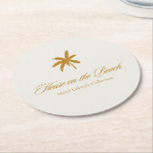 Dessous-de-verre Rond En Papier Le Palmier (Incliné)