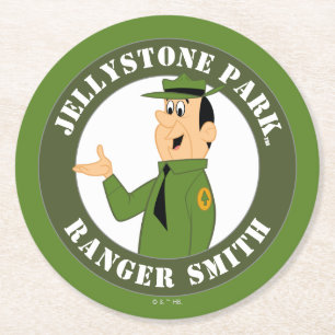 Dessous-de-verre Rond En Papier Le Ranger Smith Portrait de Jellystone