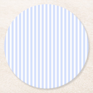 Dessous-de-verre Rond En Papier Les bleus layette tendres pâlissent la rayure de