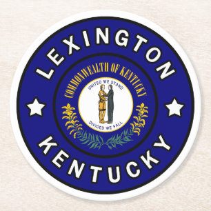 Dessous-de-verre Rond En Papier Lexington Kentucky