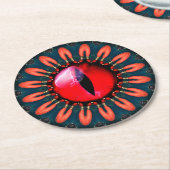 Dessous-de-verre Rond En Papier L'oeil du dragon (Incliné)