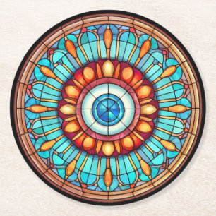 Dessous-de-verre Rond En Papier L'oeil du dragon