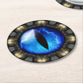 Dessous-de-verre Rond En Papier L'oeil du dragon (Incliné)