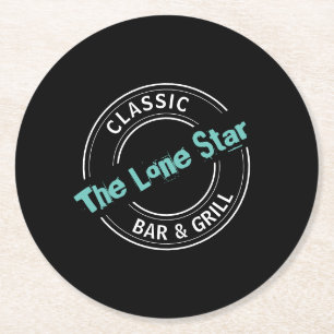 Dessous-de-verre Rond En Papier Logo Classic Bar & Grill, Pub/Brasserie