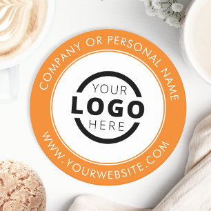 Dessous-de-verre Rond En Papier Logo d'entreprise de marque personnalisée Promotio