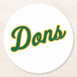 Dessous-de-verre Rond En Papier Logo du Script Dons
