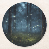 Dessous-de-verre Rond En Papier lucioles (Devant)