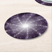 Dessous-de-verre Rond En Papier Lumière lumineuse à l'extrémité du tunnel (Incliné)