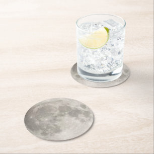 Dessous-de-verre Rond En Papier Lune