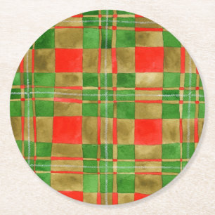 Dessous-de-verre Rond En Papier MAC GREGOR TARTAN Dessous de verre de papier rond