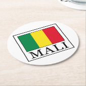 Dessous-de-verre Rond En Papier Mali (Incliné)