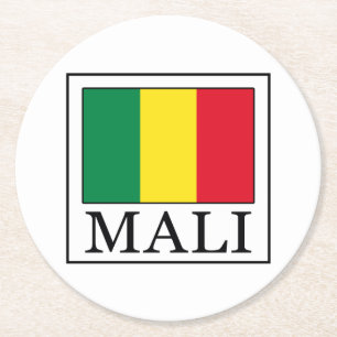 Dessous-de-verre Rond En Papier Mali