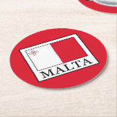 Dessous-de-verre Rond En Papier Malte (Incliné)