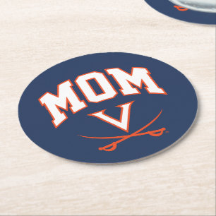 Dessous-de-verre Rond En Papier Maman des Cavaliers de la Virginie