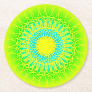 Dessous-de-verre Rond En Papier Mandala