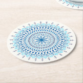 Dessous-de-verre Rond En Papier Mandala (Incliné)