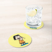 Dessous-de-verre Rond En Papier Marcie Clapping (En situation)