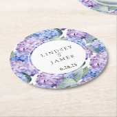 Dessous-de-verre Rond En Papier Mariage (Incliné)